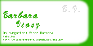 barbara viosz business card